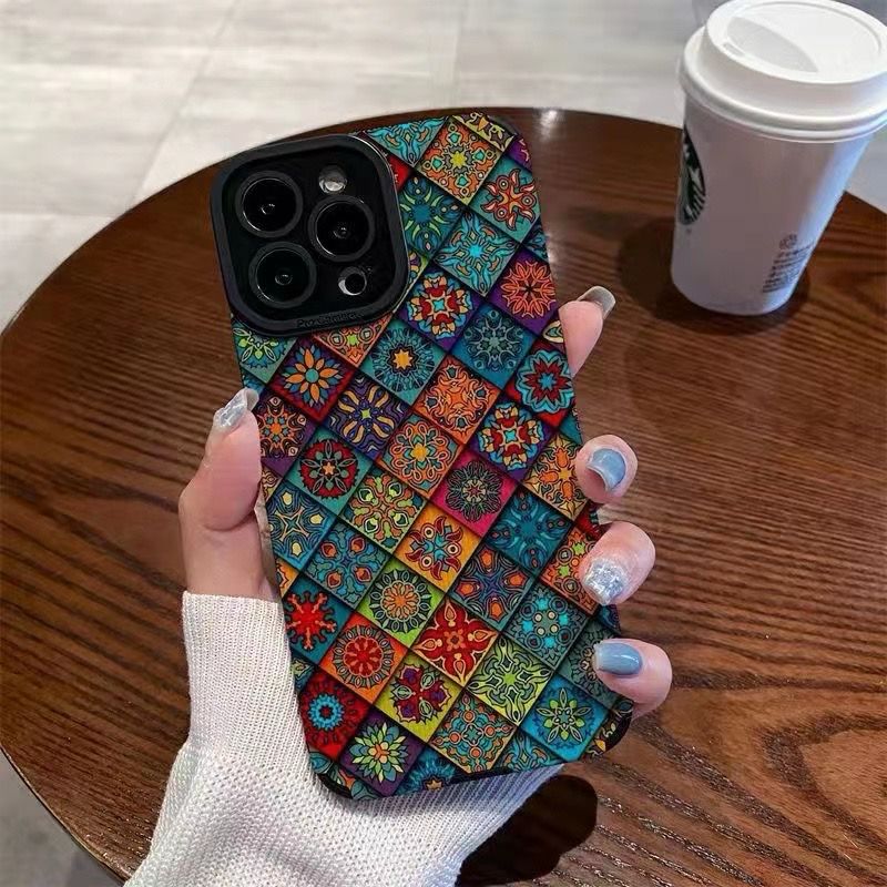 Suitable for personality Ringer iPhone13/14promax Apple 12/11 anti-drop case xr all-inclusive xs Soft 7p