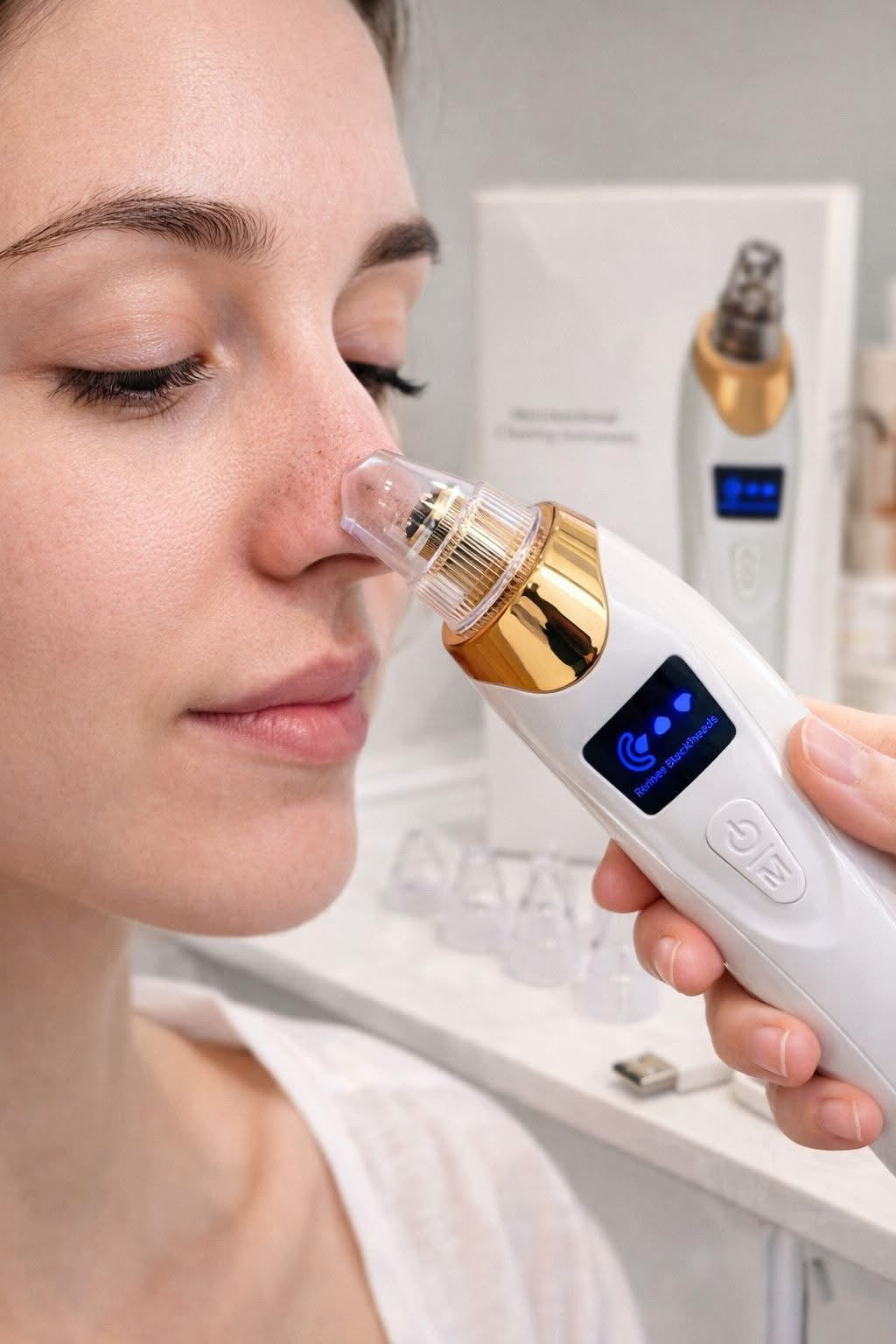 Electric Blackhead Remover Vacuum – Pore Cleaner & Acne Removal Device