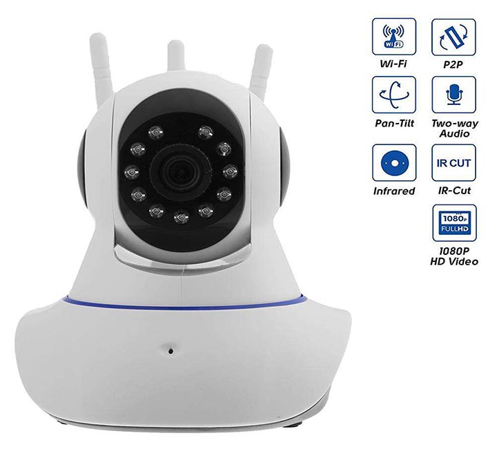 SPEED-X 3 Antenna Ipc App New Color Night Vision Camera 2mp 1080p Full Hd With Pixlinkipc App
