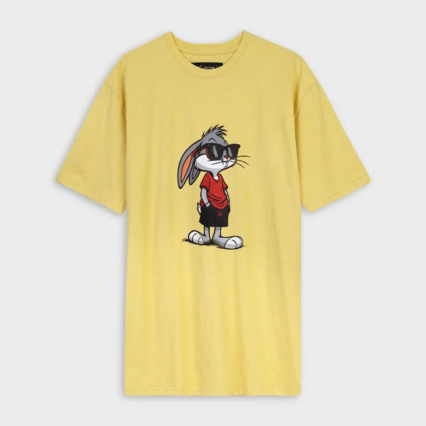 Bugs Bunny Printed Relaxed Fit Drop Shoulder T-Shirt