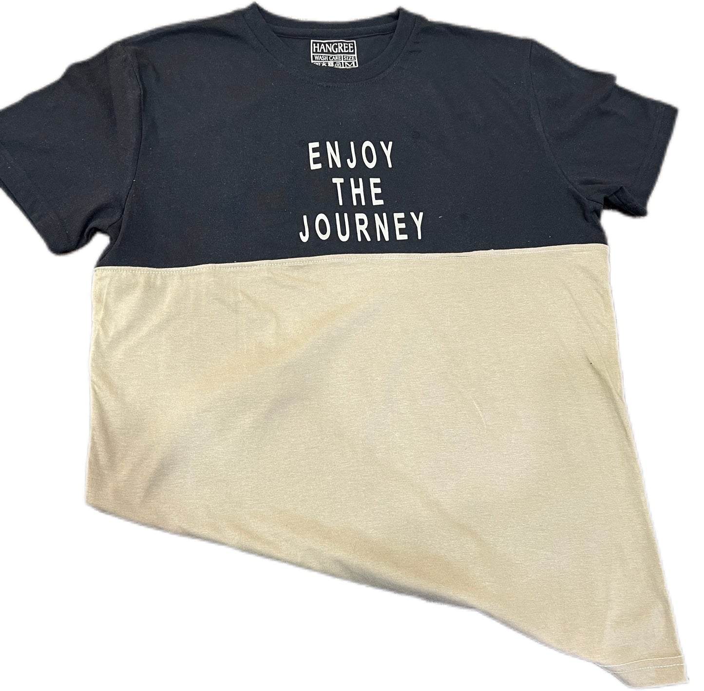 Boys Branded T-Shirt in Black and Skin