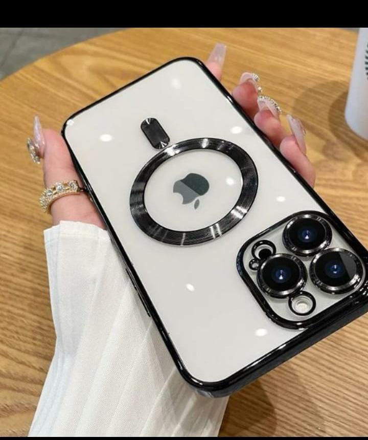 iphone cover case Luxury Wireless Charge Magsafe Phone Case For iPhone 14 13 12 11 Pro Max Plus Transparent Magnetic Electroplate Bumper Cover