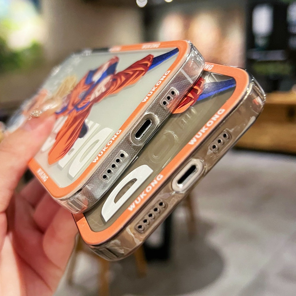 Dragon Ball Goku Luxury with Lens Protector Transparent Case for IPhone 14 Plus 11 12 13 Pro Max XS XR Shockproof Cover Men Gift