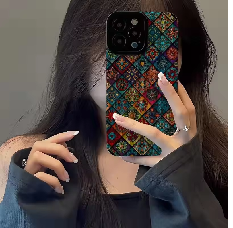 Suitable for personality Ringer iPhone13/14promax Apple 12/11 anti-drop case xr all-inclusive xs Soft 7p