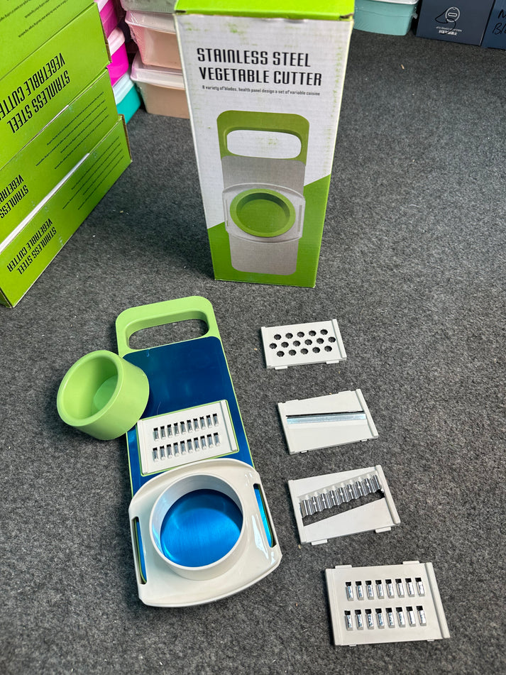 8 in 1 Stainless Steel Vegetable Slicer + Cutter