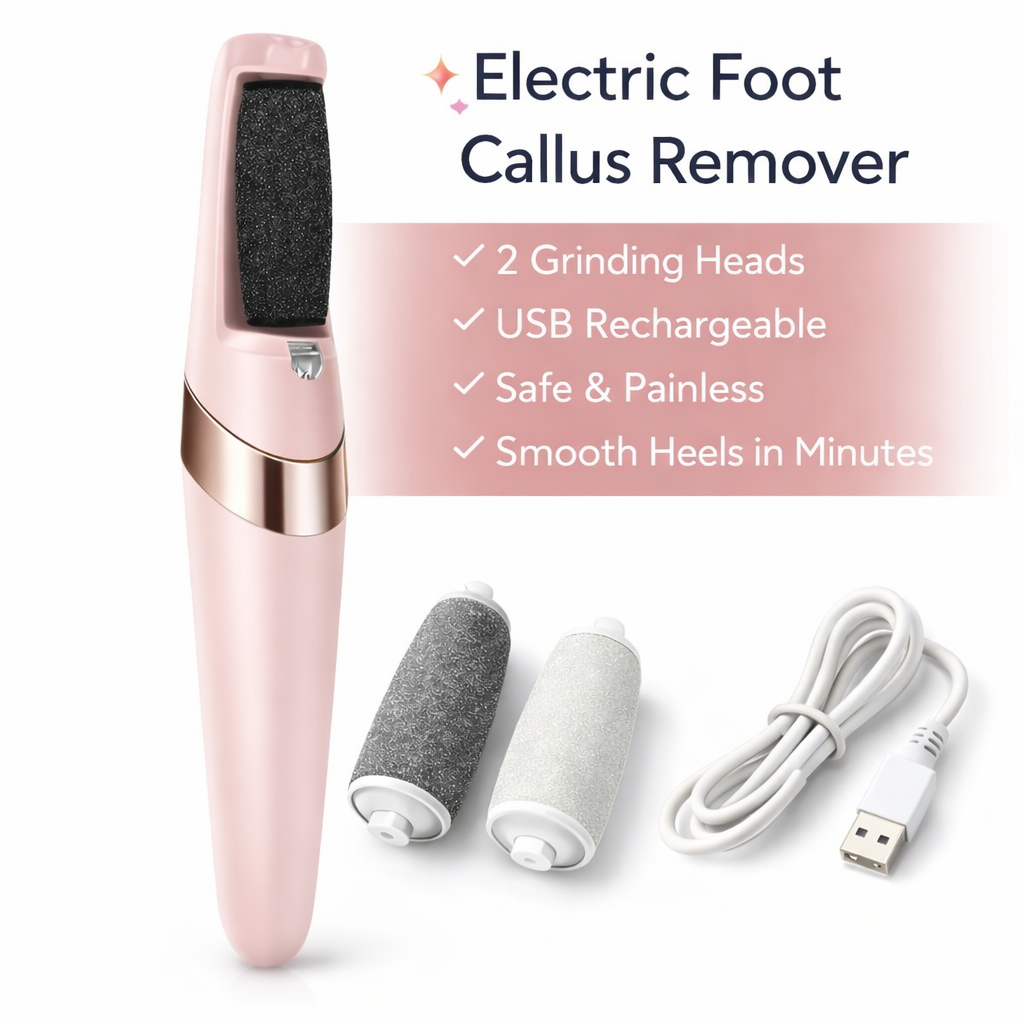 Rechargeable Electric Foot Callus Remover – Pedicure Roller Grinder