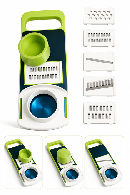 8 in 1 Stainless Steel Vegetable Slicer + Cutter