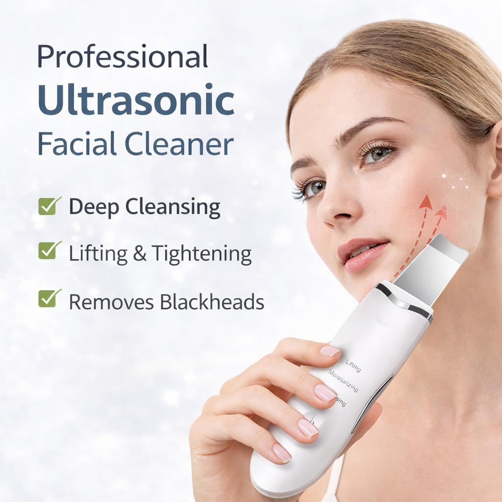 Mode Ultrasonic Facial Skin Scrubber – Deep Cleansing & Blackhead Remover