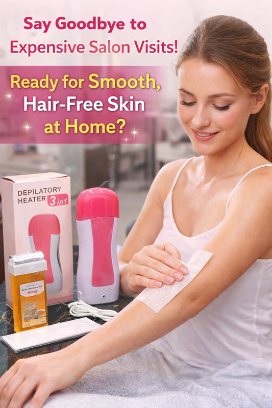 3-in-1 Depilatory Wax Heater Roll-On – Portable Hair Removal Machine