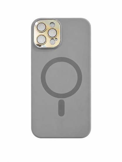 Premium MagSafe Silicone Case for iPhone – Soft Touch Shockproof Cover with Camera Lens Protection