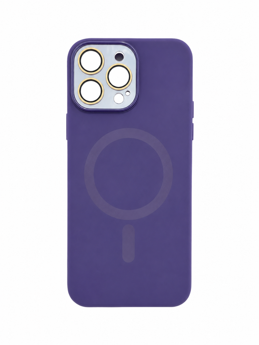 Premium MagSafe Silicone Case for iPhone – Soft Touch Shockproof Cover with Camera Lens Protection