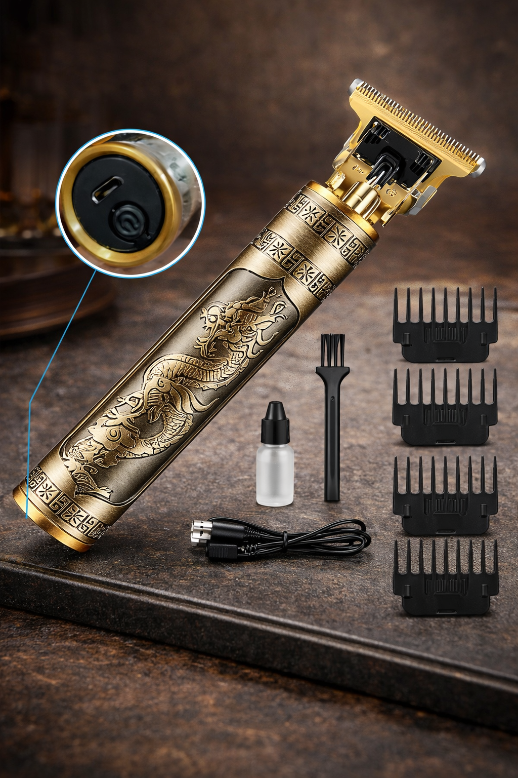 Trimmer shaver T9 vintage metal body hair cut