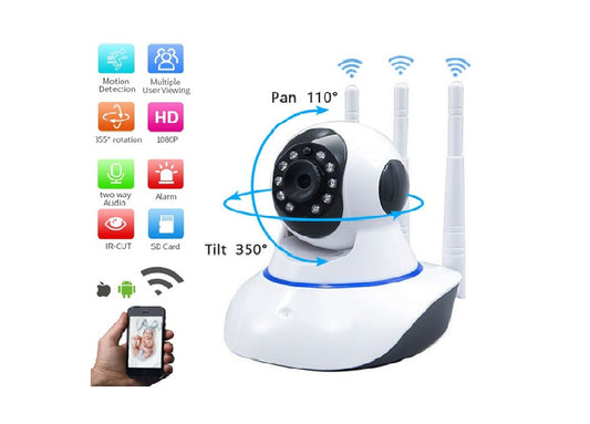 SPEED-X 3 Antenna Ipc App New Color Night Vision Camera 2mp 1080p Full Hd With Pixlinkipc App