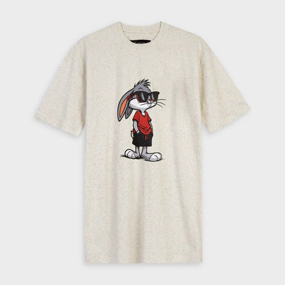Bugs Bunny Printed Relaxed Fit Drop Shoulder T-Shirt